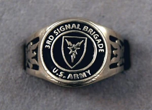 3rd Signal Brigade ring - First in, Last out, Warriors - Triple Threat - Picture 1 of 4