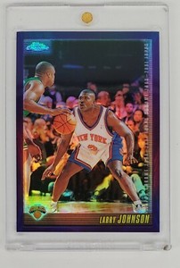 REFRACTOR SP 2000-01 TOPPS CHROME LARRY JOHNSON NEW YORK KNICKS NMT - MT NBA LJ