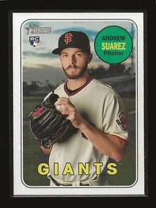 2018 Topps Heritage High Number Andrew Suarez San Francisco Giants RC (#629) B - Picture 1 of 2