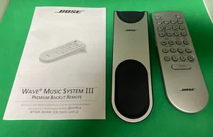 Bose Wave Music System III Premium Backlit remote with Cradle and Manual - Picture 1 of 6