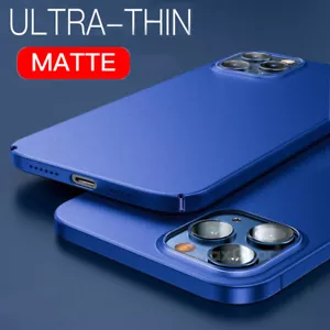 For iPhone 16 15 14 13 12 Pro Max 11 XS XR 8 7 Matte Hard Ultra-thin Case Cover - Picture 1 of 16