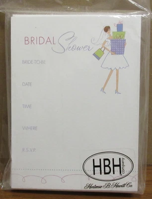 Pack de 25 invitaciones para escribir ducha nupcial Foto 1 de 2