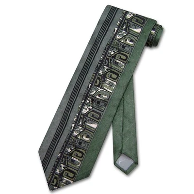 Antonio Ricci SILK NeckTie Made in ITALY Geometric Design Mens Neck Tie #3101-2 - Image 1 of 2