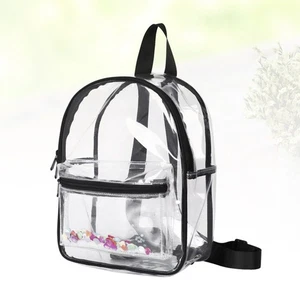 Mochila de PVC para mujer escolar niña mochilas transparentes cartera - Imagen 1 de 12
