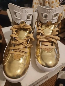 Jordan 6 Retro Pinnacle Metallic Gold Size 8.5 White off Bred 1 I 3 III IV 4 V - Picture 1 of 7