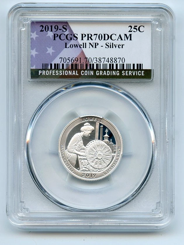 2019 S 25C Silver Lowell Quarter PCGS PR70DCAM - Image 1 of 1