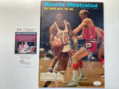 WALT FRAZIER Autographed Signed Sports Illustrated NBA NYK Knicks Basketball COA - Image 1 of 4