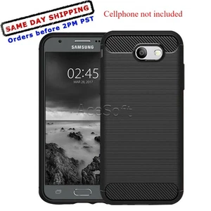 Passend für Samsung Galaxy J3 Prime SM-J327T1 Carbon Fiber Ultra Dünn Slim Case Hülle - Bild 1 von 5