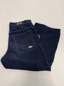 Vintage Baggy Interstate Cord Jeans 36 x 26 extra weit 11 cm, gesäumt - Bild 1 von 15