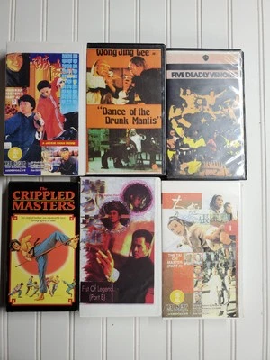 Vintage Kung Fu VHS Collection Nice No Mold Tested 80's 90's - Imagem 1 de 4