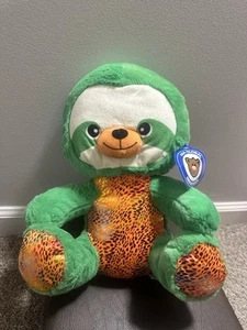 A&A Global Industries Plush Toy Green Shiny Sloths 13” - Picture 1 of 5