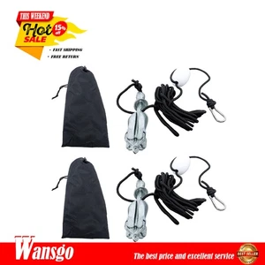 Nuevo juego de anclaje plegable de 3,3 lb apto para botes pequeños tablas de remo canoa x 2 Estados Unidos - Imagen 1 de 18
