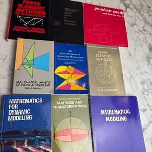 Advanced Math Lot Finite Element Methods Modeling Matrices Geodesic 9 Books - Picture 1 of 6