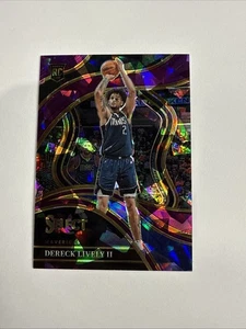 Dereck Lively II Rookie 2023-24 Panini Select #/99 Purple Ice Courtside RC #285 - Imagen 1 de 2