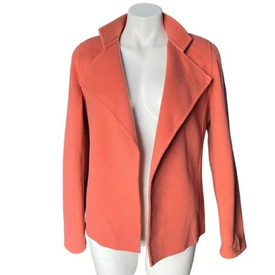 Linda Allard  X Ellen Tracy dusty rose open front wool jacket size 6 - Image 1 of 4