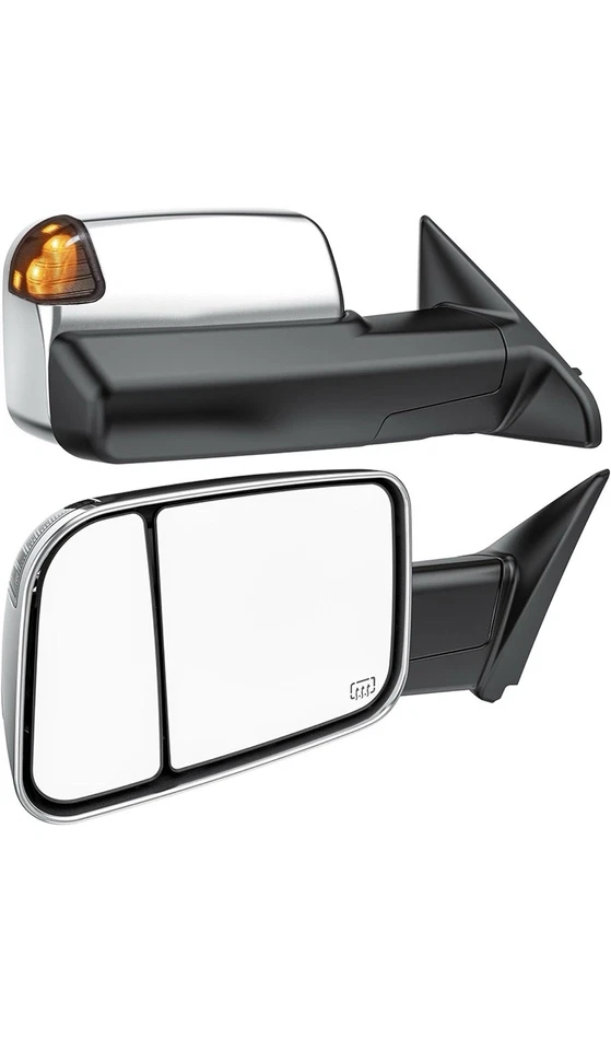 Espejos retrovisores eléctricos térmicos compatibles con Dodge Ram 1500 2500 3500 2003-2009 L&R Foto 1 de 4