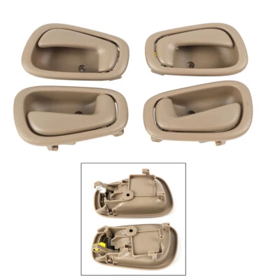 (4)  Beige Inside Inner Interior Door Handle For 1998-2002 Toyota Corolla Prizm - Image 1 of 4