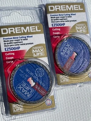 New & Sealed! Genuine Dremel Premium Metal Cutting Wheel EZ506HP LOT OF 2! - Image 1 of 3