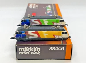 Z Scale Marklin Mini-Club 88446 Set Of 2 E-Loco Class 420 Swiss SBB Original Box - Picture 1 of 17
