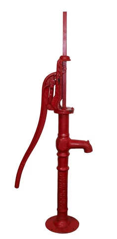Vintage Red Challenge Co Batavia ILL Cast Iron Antique Hand Water Well Pump Cover