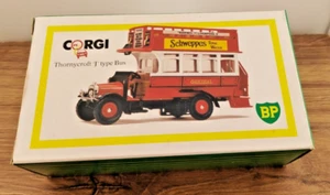 Corgi Diecast Model Bus TB01 Thornycroft J Type Bus Schweppes BP - Foto 1 di 6