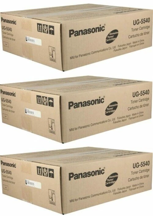 3 Genuine Panasonic UG5540 UG-5540 Toner Cartridges UF 7000 8000 9000 NO BOX - Image 1 of 1