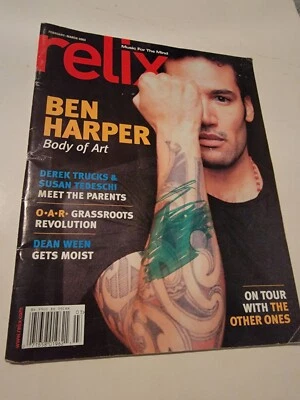 RELIX MAGAZINE FEBRUARY/MARCH  2003 BEN HARPER ISSUE Vintage Body Of Art - Image 1 of 4