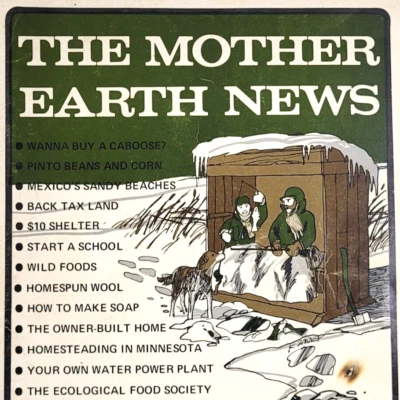 1972 Mother Earth News VTG Magazine #13 Homesteading Alternative Life Ecology Foto 1 de 4