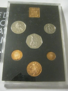 1971 United Kingdom Decimal Coinage First Examples Proof Set 1 Penny - 50 Pence - Picture 1 of 12