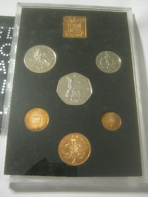 1971 United Kingdom Decimal Coinage First Examples Proof Set 1 Penny - 50 Pence - Image 1 of 4