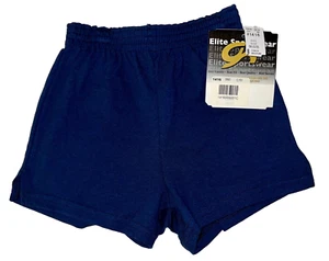 SOFFE GK NAVY CHILD MEDIUM COTTON ATHLETIC GYM WORKOUT RECREATIONAL SHORTS SZ M - Picture 1 of 7