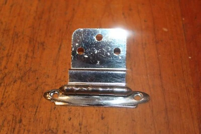 Bisagra de gabinete offset Art Deco vintage cromada años 50 mediados de siglo Z-3 Foto 1 de 4