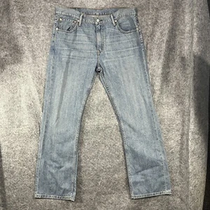 LEVIS 527 Jeans Men 36x31 Blue Straight Denim Workwear Distressed Pant Tag 36x31 - Picture 1 of 14
