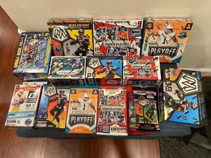 2021 Panini NFL sealed boxes Mosaic Prizm Donruss Contenders Optic