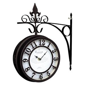 SPICE OF LIFE (spices) Wall-mounted double-sided clock OLD STREET Brown LSize di