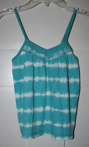 Gap Kids Girl's Top Tank Tie-Dyed Blue and White Size XS 4/5 - Picture 1 of 4