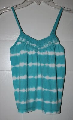 Regata infantil feminina Gap tingida de azul e branco tamanho XS 4/5 - Imagem 1 de 4