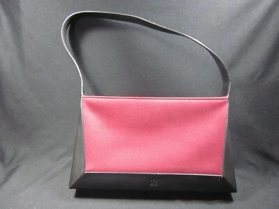 Cartera de ciudad DKNY - granate y negro - 12" de ancho en la parte inferior, 7" de alto, base de 2" Foto 1 de 4