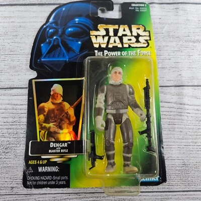 Nueva figura de acción Kenner POTF Star Wars Dengar Bounty Hunter 1997 sellada Foto 1 de 2