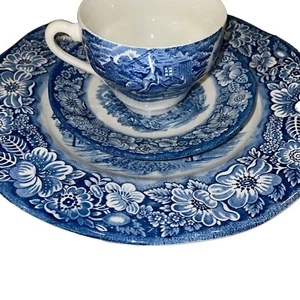 America Liberty Blue Vntg Staffordshire England 1976 Excellent Condition! - Picture 1 of 14