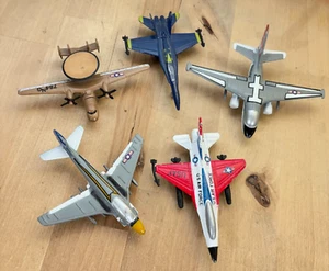5 VTG Metal Airplane Toys Zee Zylmex Dyna-Flites Die Cast - Picture 1 of 18