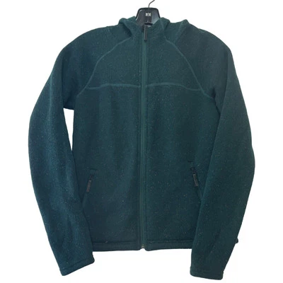 SmartWool Mujer XS Hudson Trail Cremallera Completa Polar Suéter Chaqueta con Capucha Verde Foto 1 de 4