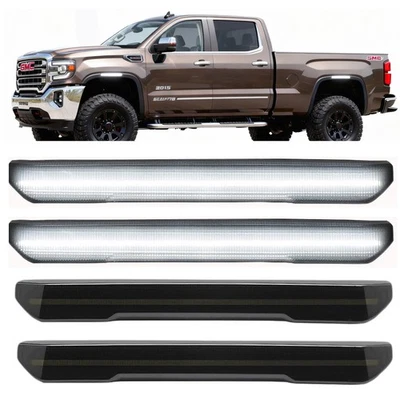 Luzes indicadoras laterais para para para-lama dianteiro traseiro LED 2020-2024 para GMC Sierra 2500 HD 3500HD - Imagem 1 de 4
