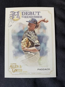 Topps Allen & Ginter's 2020 - Debut To Remember Chris Paddock #DTR-21 - Imagen 1 de 2