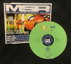 DreamOn Demo Disc Volume 13 Official Dreamcast Magazine Disc and Artwork Only