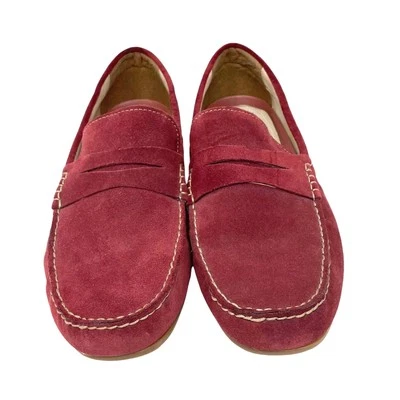 Mocasín Florsheim Denison Driver Gamuza Cuero Penny Rojo Óxido Talla 14M Como Nuevo Foto 1 de 4