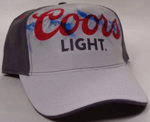 Gorra de sombrero con licencia Coors logotipo claro impreso gris OC - Imagen 1 de 2