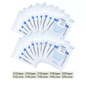 AZDENT Dental Ortho Acero Inoxidable Forma Natural Arco Alambres 12/14/16/18/20 U/L - Imagen 1 de 27
