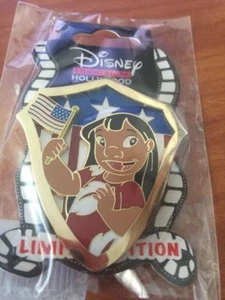 Patriotic Lilo Shield Pin 2017 Disney Lilo & Stitch July 4th DSSH DSF LE 300 - Imagen 1 de 1