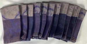 Garnier-Thiebaut Stoff Tischservietten 11er Set blau & grau 19" x 20" EUC - Bild 1 von 4
